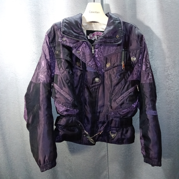 Purple Fitted Spyder Ski Jacket - Picture 1 of 15